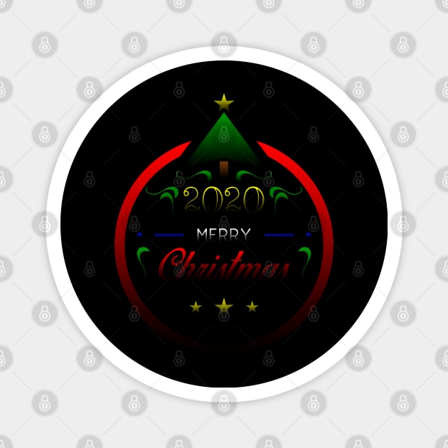21 - 2020 Merry Christmas Magnet by SanTees